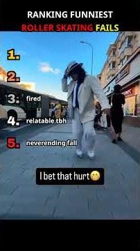 RANKING FUNNIEST ROLLER SKATING FAILS 🛼 #funnyfails #rollerskating #ranking #viral