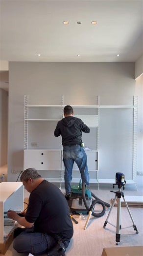 🎬 再次為顧客安裝完成一組String System #北歐傢俱 #書架 #層架 #模組化傢俱 #string #專業安裝 #homedecor