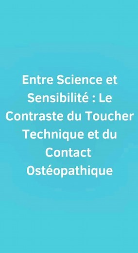 🌟 Prochaine webconférence Ostéo et sociologie sur le toucher ostéopathique : décryptage d'un succès inattendu ! 🌟 📅 Rdv mardi 16 avril 2024 sur Zoom de 19h à 22h ( heure Paris/France) et 13h-15h pour le Québec 🔍 Plongez dans l’univers du toucher ostéopathique qui connaît depuis 30 ans une popularité grandissante en compagnie de Maï le Dû, Docteure en sociologie et sage-femme. ⏳ Inscrivez-vous dès maintenant pour réserver votre place. 👀 Comme toujours le replay en accès illimité est compris 