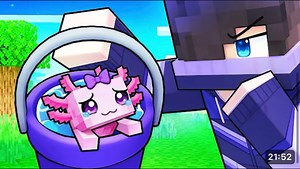 I'm a BABY AXOLOTL in Minecraft!