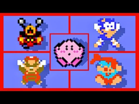 Super Mario Bros. Remastered HD - Famous Characters GAME OVER Screens Comparison