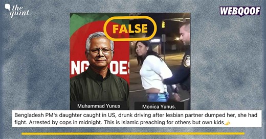 Unrelated Image Shared to Claim Mohd Yunus’s Daughter Arrested for DUI in USA