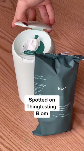 Testing refillable biodegradable wipes from Biom 🌱 #sustainableproducts #householdproducts #refillablewipes #biodegradablewipes #biom #sustainablehacks #sustainablehacks #thingtesting #reviews #tiktokmademebuyit