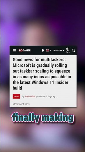 Fixing Win11 Taskbar