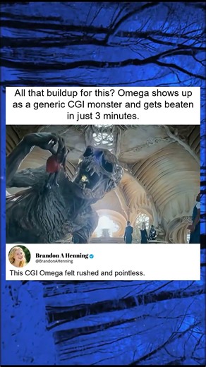 Omega’s Quick Defeat as Generic CGI Monster
