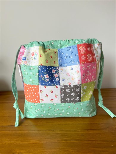 Knitting Project Bag/crochet Project Bag/drawstring Bag - Etsy