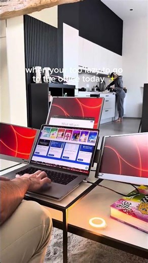 Might as well work from home with your portable monitor 😎