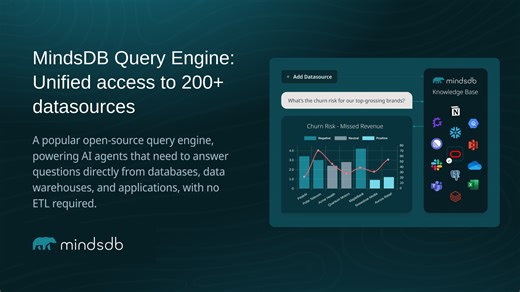 MindsDB Query Engine - Unified access to 200+ datasources