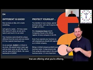 Deaf Futures: Entrepreneurship, starting a business and diversity and equality in employment