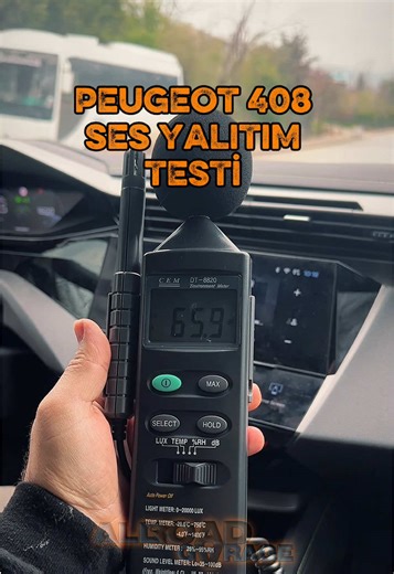 PEUGEOT 408 SES YALITIM DB TESTİ #408 #408 #sesyalıtımı #dbtesti
