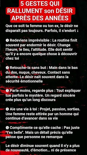 5 gestes qui rallument le désir après des années