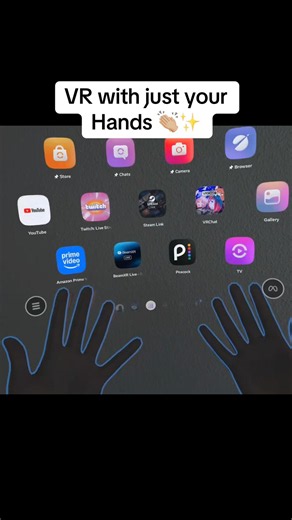 Meta Quest 3s using hands as controllers