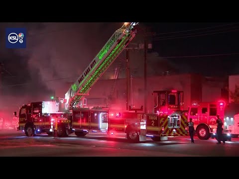 Building partially collapses after commercial fire in Salt Lake City