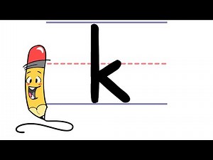 Pencil Pete's Learn to Print - Lowercase k