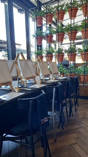 Meetings? Nope Masterpieces? YES! We swapped stethoscopes 🩺 for paintbrushes 🖌️ and had the best time doing it @colcacchio #TeamVibes #CreativeCrew #WorkHardPaintHarder #TeamBuilding #Doctors #Creative | Paint And Pretzels