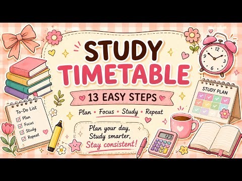 | How to Make the PERFECT Study Timetable📚 | 13 Easy Steps