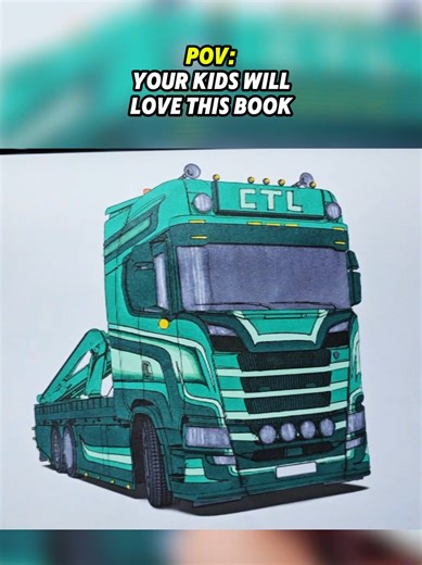 Custom Truck Coloring Book for Creative Kids