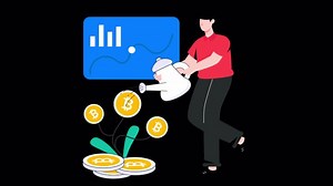 Bitcoin Investment Motion Graphic Alpha Channel and 4K Resolution