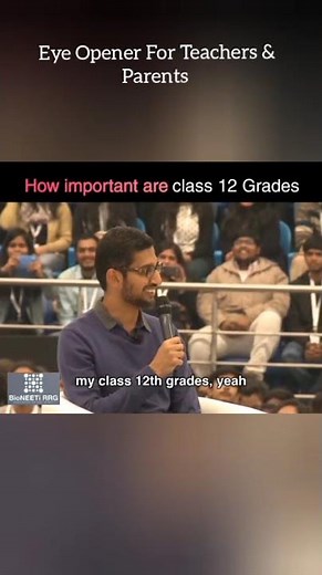 Sunder Pichai Google CEO Advice To Parents & Teachers On Board Marks