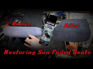 Restoring Sun Faded Fabric Seats With Vinyl & Fabric Paint