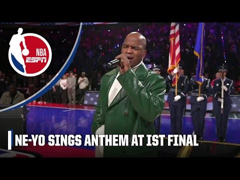 Ne-Yo performs national anthem ahead of NBA In-Season Tournament Final | NBA on ESPN