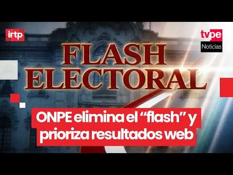 ONPE rules out "flash" and will release results gradually