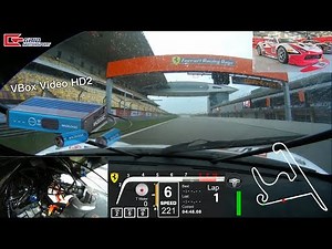 Ferrari 488 Challenge x Vbox HD2 fully integrated with CAN Bus data logging