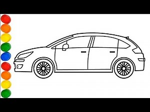 How To Draw Citroen C4 || How To Draw A CAR step by step