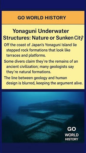 Yonaguni Underwater “Pyramid”: Natural Rock or Sunken City? | Japan Mystery #shorts