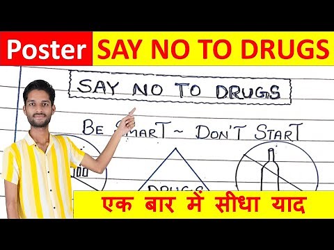 Say no to drugs poster 2025 | class 11 & 12 | English | how to make poster effective | #poster