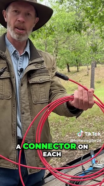 Solar power unlocked! Connecting MC4 connectors to your solar panel and charge controller is simpler than you think. Watch and see the magic happen! Great work by @WilsonForestLands #SolarPower #DIYSolar #OffGrid #RenewableEnergy #TechTips #SolarPower #DIY #OffGrid #SustainableLiving #VanLife #homestead #homesteading #power #solar #solarpower #solarpanel #energy #solarenergy #homesteadingpower #offgridpower