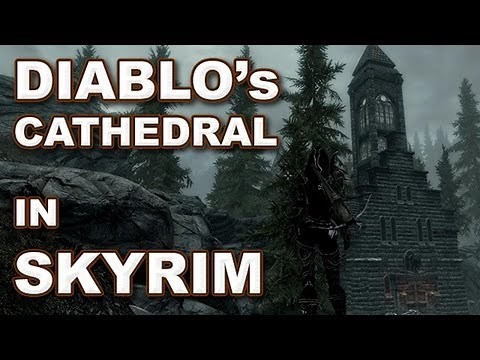 Diablo 1's Cathedral in Skyrim - Mod Spotlight & Playthrough [Diablo Dungeon Mod]