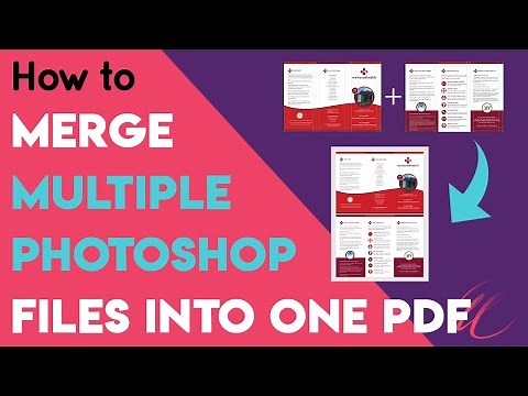 How to merge multiple photoshop files into one PDF