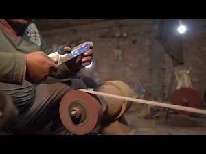 Damascus Knife with Blacksmiths in Pakistan: An Ancient Tradition of Metalworking in Wazirabad (HD)