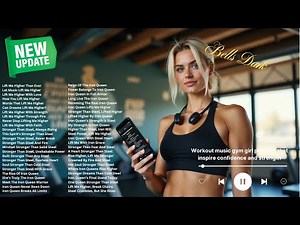 Workout music gym girl playlists that inspire confidence and strength