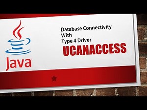 JDBC Type 4 Driver UCanAccess