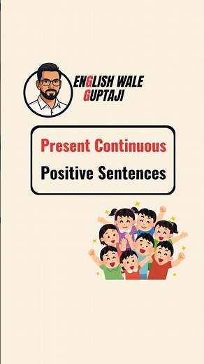Present Continuous Positive Sentences | Daily English Speaking Practice 🗣️✨ #english #learnenglish