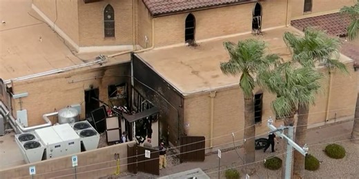 Overnight fire damages Catholic church in Casa Grande