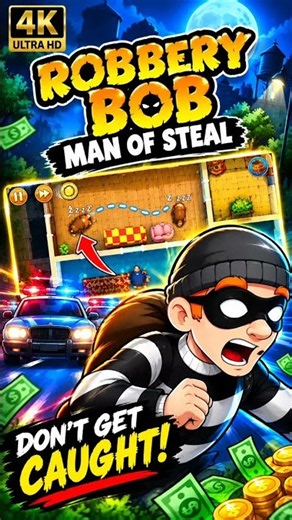 Robbery Bob: Man of Steal 🔥 INSANE Stealth Gameplay! 😱 | All Levels & Bonus #shortvideo #short #fyp