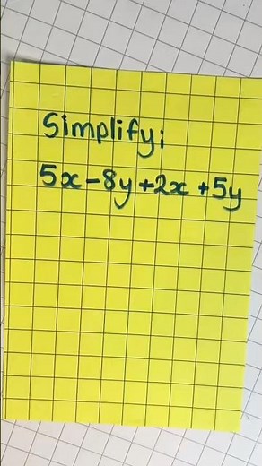 G2.05 GCSE Grade 2 algebra revision flashcard. Simplify add, subtract, multiply and divide terms.