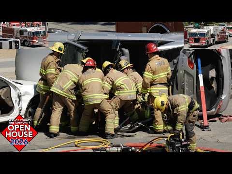 OCFA Vehicle Extrication Demonstration | Engine 22 & Truck 75 (OCFA Open House 2026)