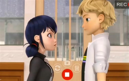 Marinette and Adrien Romantic Kiss Scene