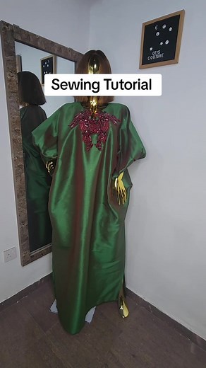 Sewing Tutorial: Raw Silk Fabric Abaya & Kaftan Stitching Guide