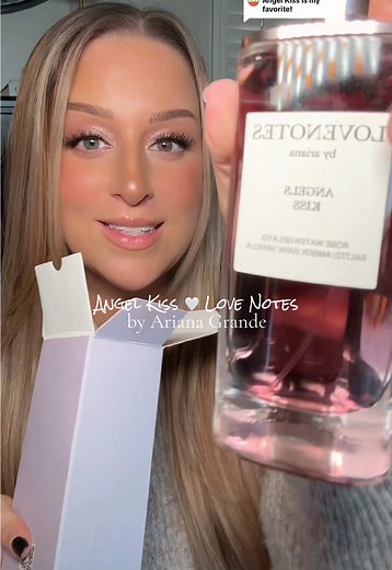Replying to @delta mike this is one of my faves too!!! angels kiss by ariana grande is SO GOOD 🪽✨ @Ariana Grande Fragrances #arianagrandefragrance #arianagrandeperfume #arianagrandelovenotes #angelskiss