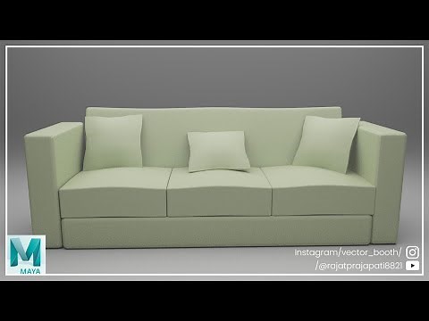 Unbelievable! How To Easily Model A Perfect Sofa in Autodesk Maya! Easy Tutorial