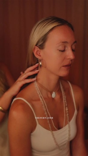 nape of the neck ASMR massage for relaxation