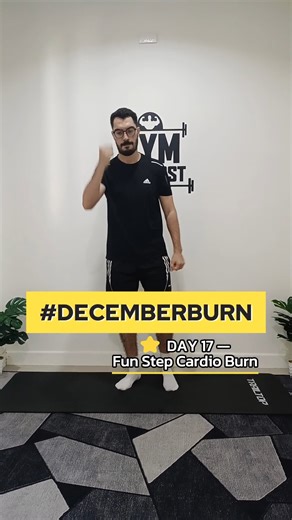 coachoussem-online fitness coach on Instagram: "💥Day 17 vibes! Welcome to #DecemberBurn—your essential 30-day cardio challenge! 🚀🔥 Get ready to torch that calories with our **Fun Step Cardio Burn**! 🙌✨ Step into HIGH ENERGY with: 1️⃣ Side Step + Double Tap 🔄 2️⃣ March + Knee Lift Combo 🏃‍♀️ 3️⃣ Step Back + Reach Up ⬆️ 4️⃣ Side Leg Lift + Step In 🦵 5️⃣ Squat to Step Touch 📏 6️⃣ Fast Step Touch 🌀 These Pulse-Pounding moves are designed to burn & tone🔥💦 Let’s have FUN while sweating🌟—hi