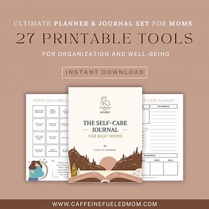 27 Printable Planners & Journals for Moms - Self-care, Organization, and Support - PDF for Busy Moms - Etsy