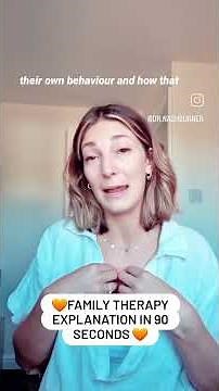 Family therapy explanation in 90 seconds! - CASC exam