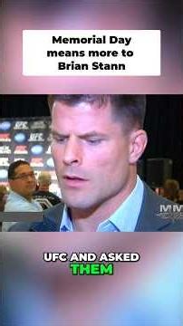 When Brian Stann fought on Memorial Day weekend it really meant something... 🫡 #ufc